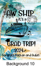 Load image into Gallery viewer, magnetic cruise Ship door decoration banner, personalized graduation cruise magnet sign, stateroom cabin door banner, cruising partners
