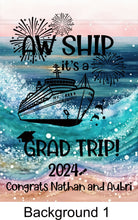 Load image into Gallery viewer, magnetic cruise Ship door decoration banner, personalized graduation cruise magnet sign, stateroom cabin door banner, cruising partners
