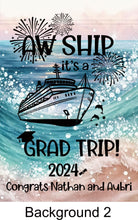 Load image into Gallery viewer, magnetic cruise Ship door decoration banner, personalized graduation cruise magnet sign, stateroom cabin door banner, cruising partners
