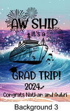 Load image into Gallery viewer, magnetic cruise Ship door decoration banner, personalized graduation cruise magnet sign, stateroom cabin door banner, cruising partners
