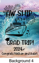 Load image into Gallery viewer, magnetic cruise Ship door decoration banner, personalized graduation cruise magnet sign, stateroom cabin door banner, cruising partners
