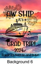 Load image into Gallery viewer, magnetic cruise Ship door decoration banner, personalized graduation cruise magnet sign, stateroom cabin door banner, cruising partners
