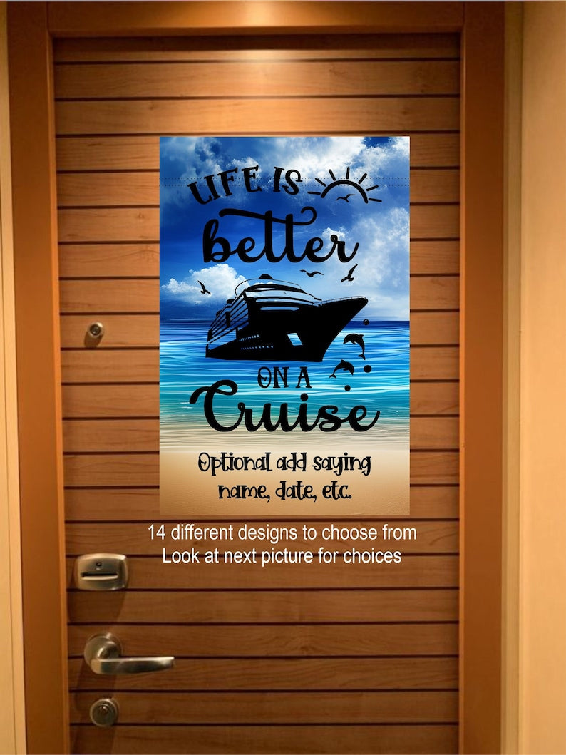 Custom magnetic Cruise Ship door flag banner