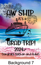 Load image into Gallery viewer, magnetic cruise Ship door decoration banner, personalized graduation cruise magnet sign, stateroom cabin door banner, cruising partners
