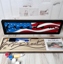 Load image into Gallery viewer, Freedom USA layered shelf sitter DYI Wood Paint Kit, Easy to  intermediate difficulty
