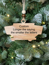 Load image into Gallery viewer, Popup tent Trailer Holiday tree ornament
