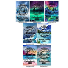 Load image into Gallery viewer, Alaskan cruise door decoration magnetic, personalized large cruise ship door magnet banner, cruising Alaska together, name decor Cruise door
