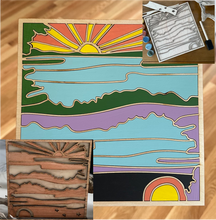 Load image into Gallery viewer, Lake Reflection Landscape DyI Paint Kit
