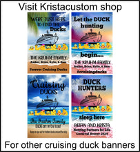 Load image into Gallery viewer, Custom magnetic cruising ducks door decoration banner, personalized cruise ship door magnet sign, large ship decor for stateroom, vacation
