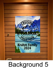 Load image into Gallery viewer, Alaskan cruise door decoration magnetic, personalized large cruise ship door magnet banner, cruising Alaska together, name decor Cruise door
