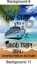 Load image into Gallery viewer, magnetic cruise Ship door decoration banner, personalized graduation cruise magnet sign, stateroom cabin door banner, cruising partners
