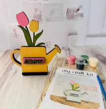 Load image into Gallery viewer, Small watering can shelf sitter DyI Paint Kit, Easy
