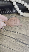 Load and play video in Gallery viewer, Retro Camper leather keychain
