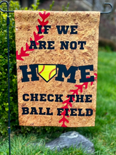 Load image into Gallery viewer, Baseball and Softball Home Garden Flag
